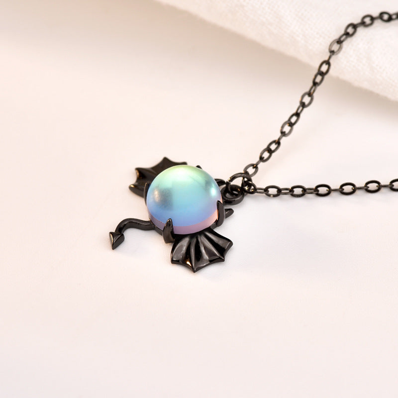 Wholesale s925 Sterling Silver Devil Necklace