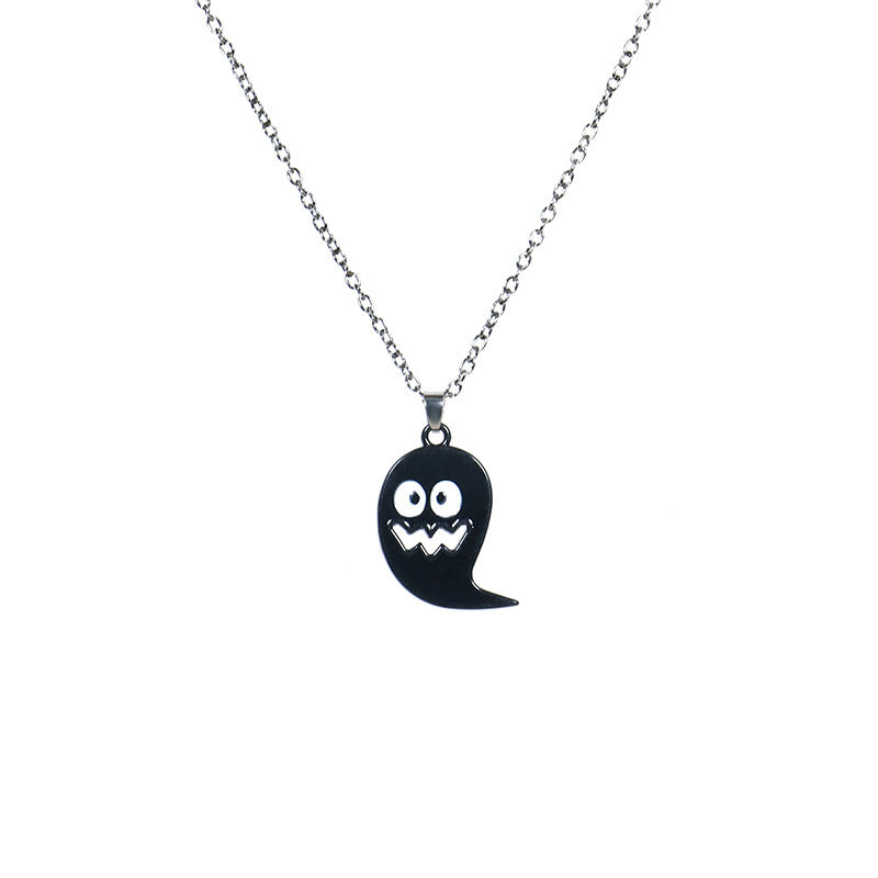 Wholesale  Necklace Ghost Skull Bat Pumpkin Pendant,  Dark Style,  Alloy Electroplating,  Jewelry Accessory