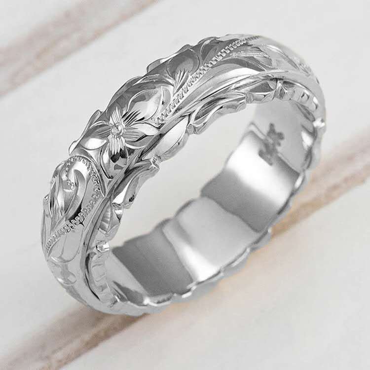 Wholesale Carved Flower Ring for Women Gold Alloy Jewelry Accessory Wedding Anniversary Gift Boutique Resale