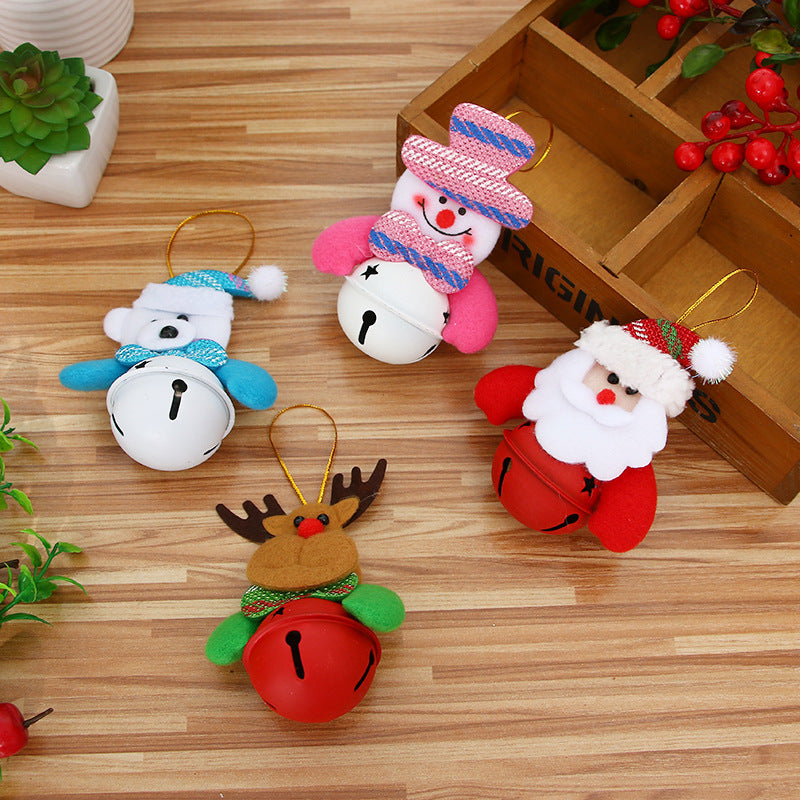 Wholesale Christmas Decorations Christmas Tree Pendants Old Man Doll Holding Bells