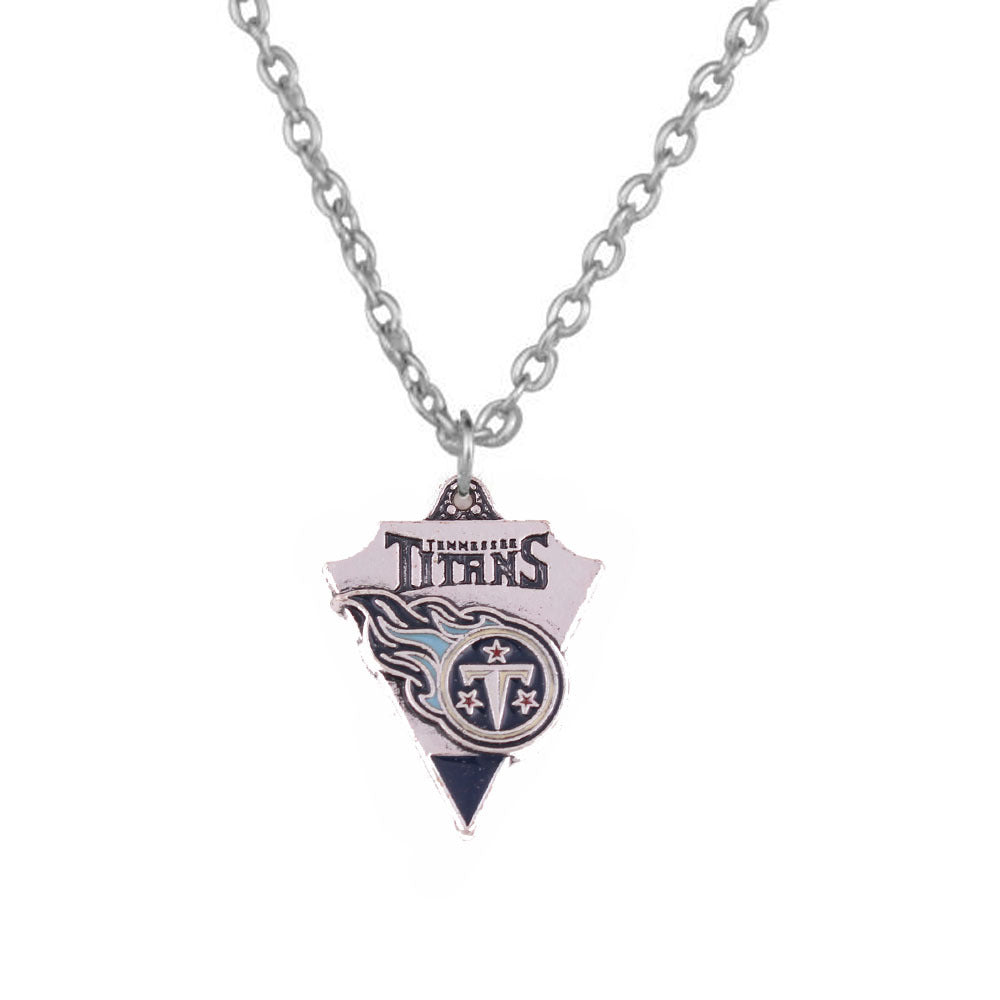 Wholesale Dripping Oil Team Triangle Sports Pendant Necklace ACC-NE-Houh004