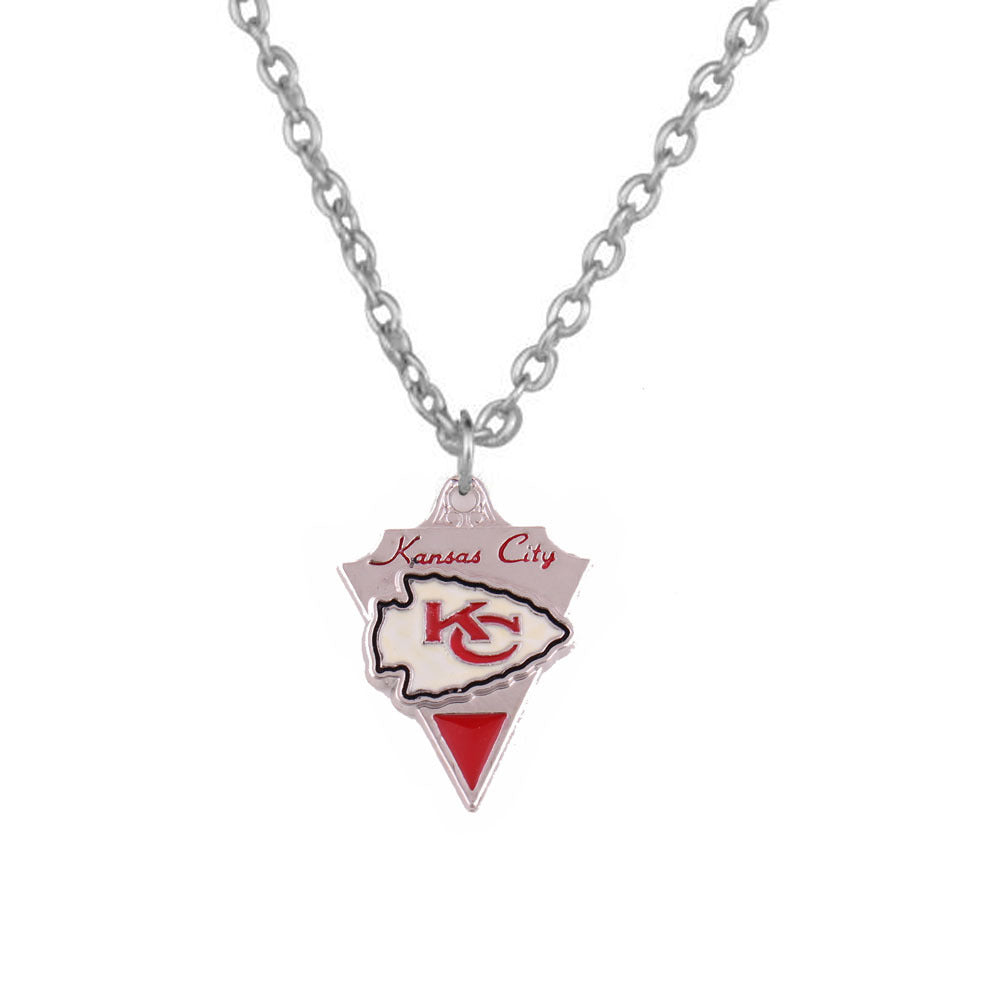 Wholesale Dripping Oil Team Triangle Sports Pendant Necklace ACC-NE-Houh004