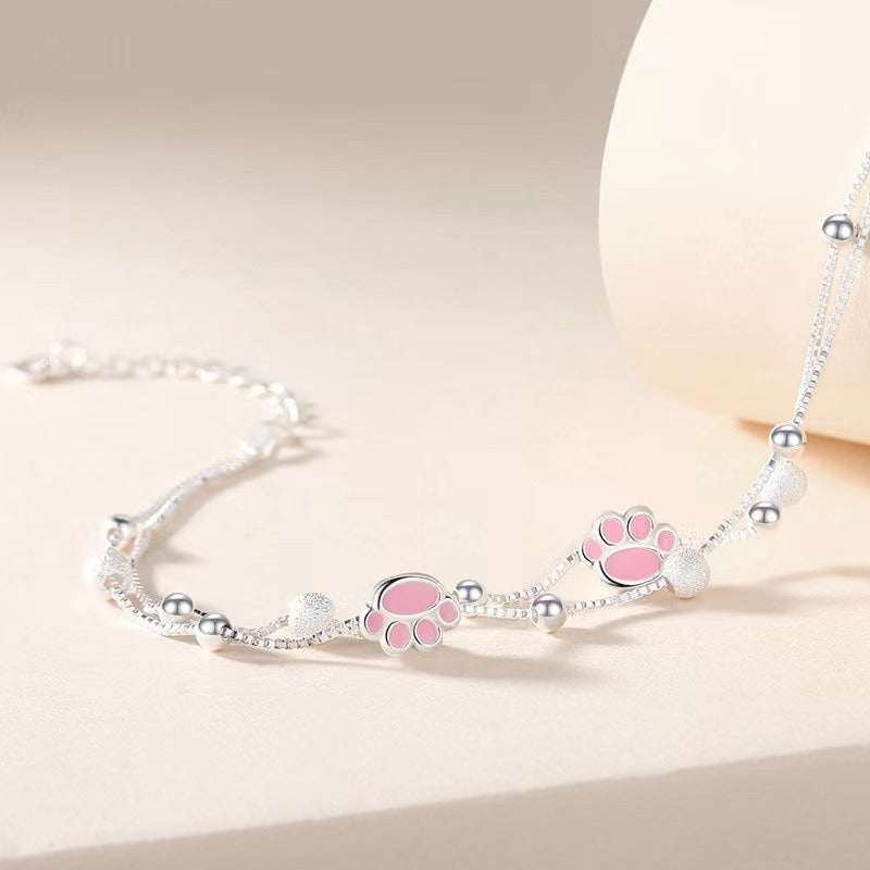 Wholesale Cat Claw Oil Drop Double Layer Bracelets ACC-BT-MeiLi001