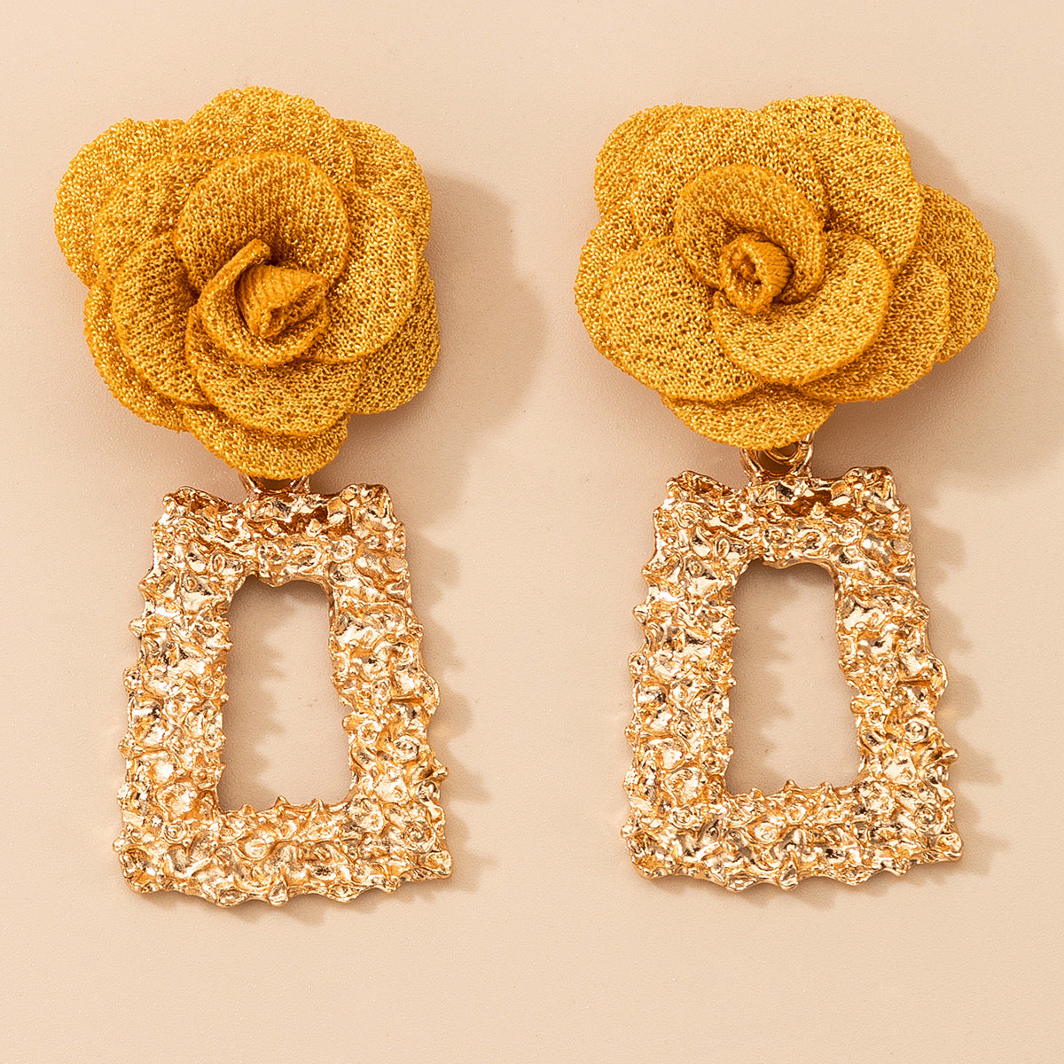 Wholesale three-dimensional flower earrings