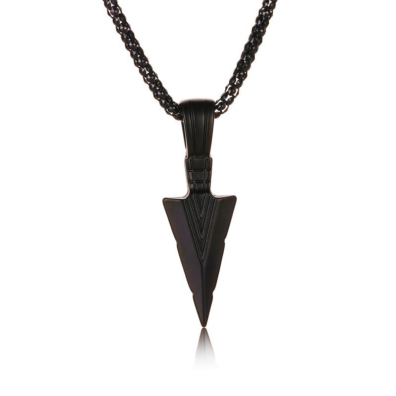 Wholesale Triangle Spear Head Necklace Arrow Pendant Sweater Chain ACC-NE-MY002