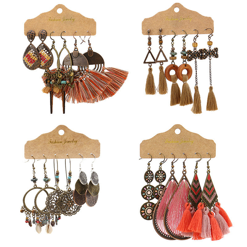 Wholesale Bohemian Ethnic Style Alloy Earrings ACC-ES-HanH020