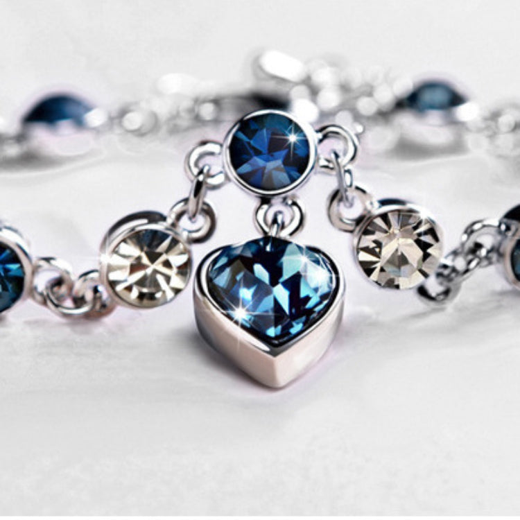 Wholesale Ocean Heart Crystal Heart Diamond Bracelet ACC-BT-Ceya005