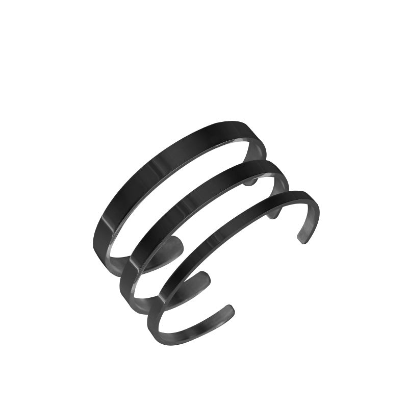 Wholesale smooth opening stainless steel bracelet