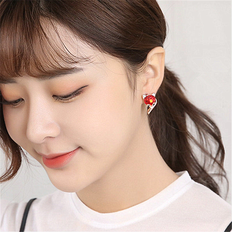 Wholesale Cute Fire Fox Earrings