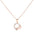 Wholesale Tulip Zircon Necklace Flower Pendant Rose Gold Clavicle Chain