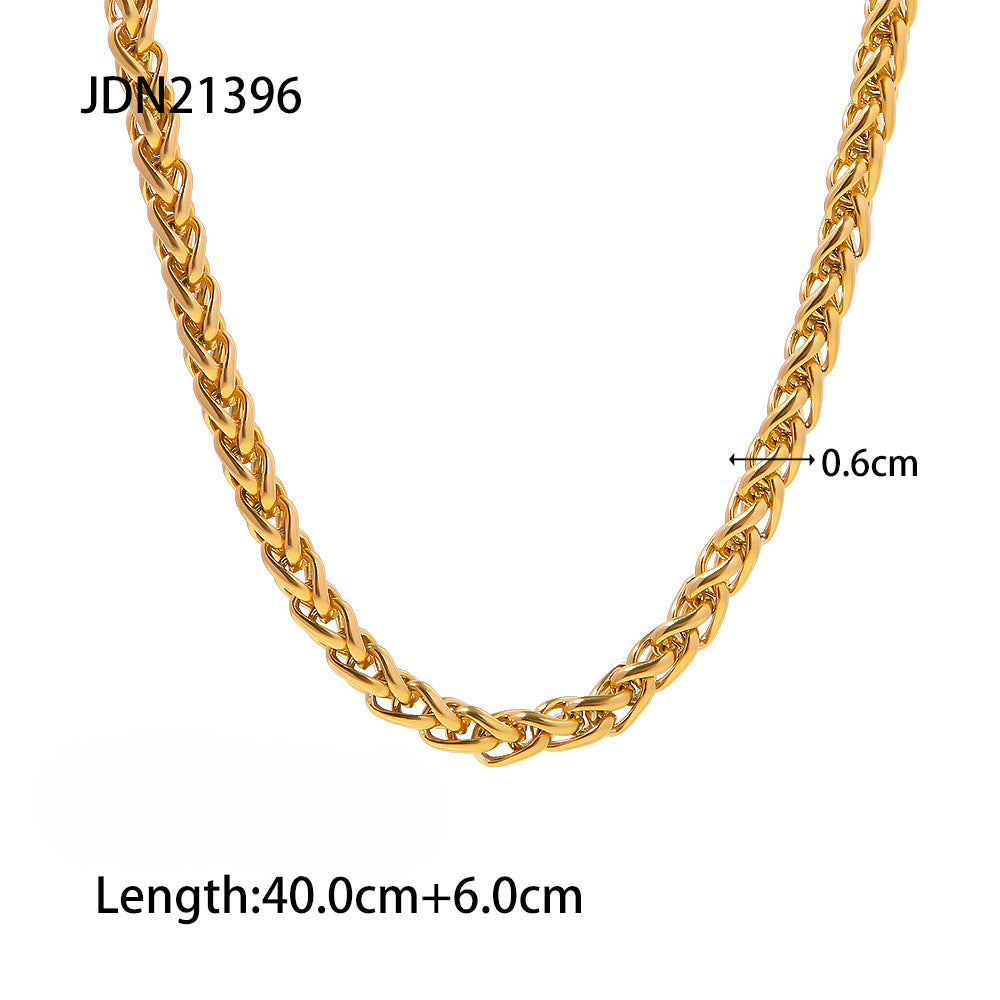 Wholesale 18K Gold Plated Stainless Steel Bracelet Necklaces ACC-BT-JD008