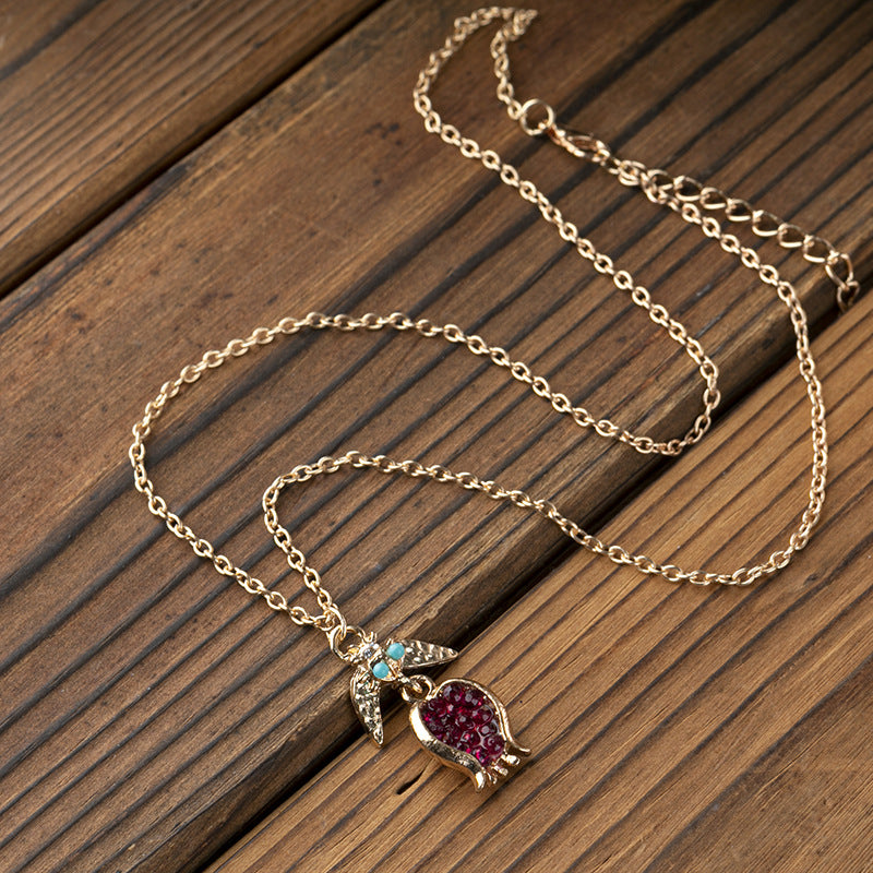 Wholesale Gold-Tone Alloy Pastoral Style Necklace for Women - Boutique Resale Jewelry