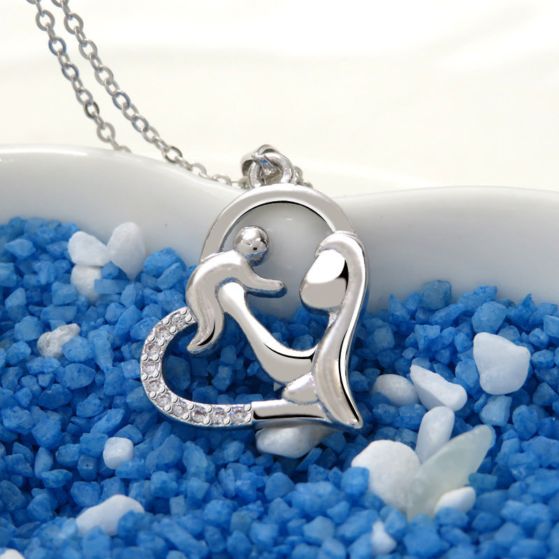 Wholesale European American Style Love Pendant Necklace Fashion Jewelry Accessory Mother' s Day Gift