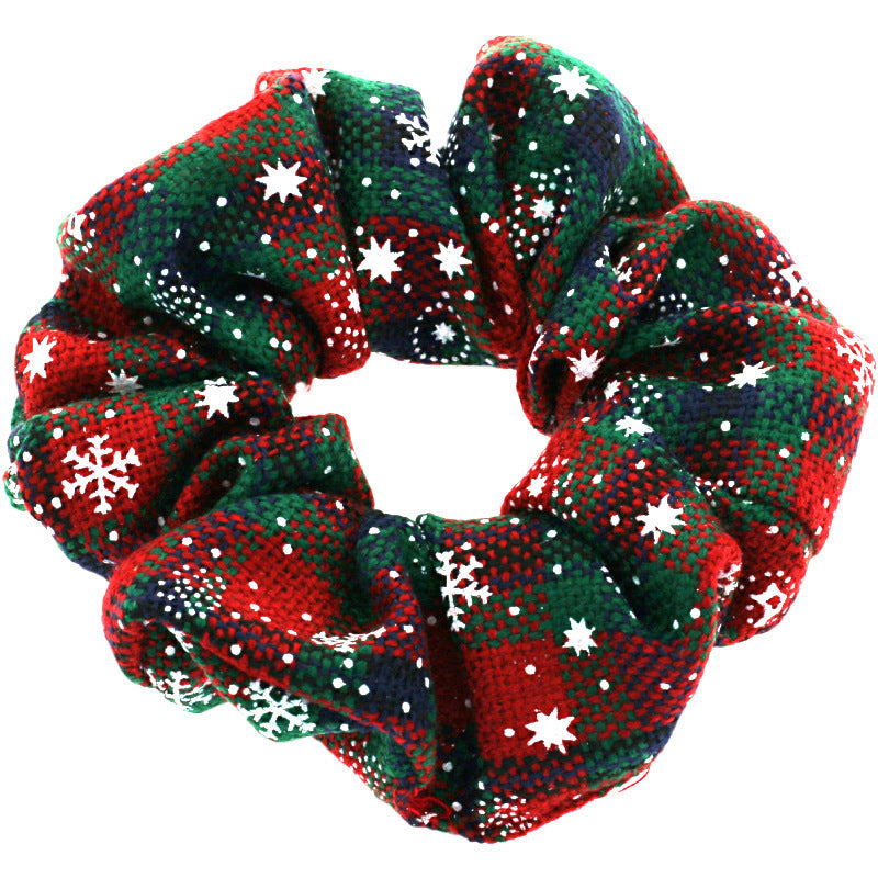 Wholesale 5pcs Christmas Hair Scrunchies Christmas Hair Accessories ACC-HS-DingZhou001