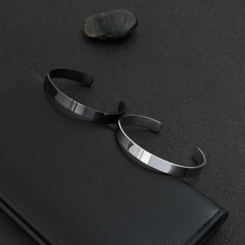 Wholesale smooth opening stainless steel bracelet