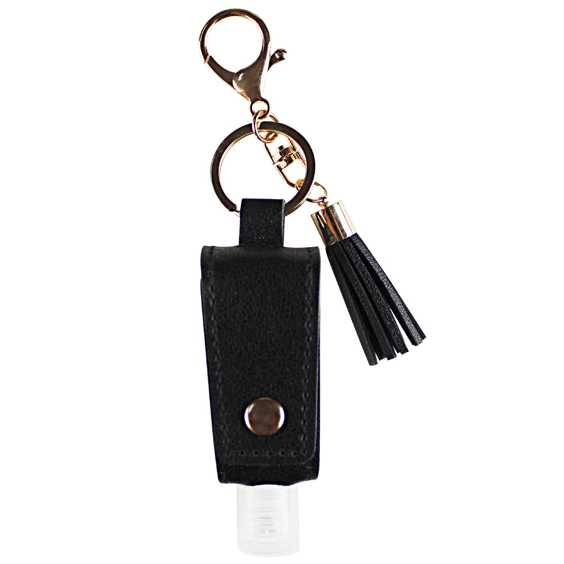 Wholesale PET Hand Sanitizer Bottle Leather Keychain Keychains Accessories Chapstick Holder ACC-KC-YTian019