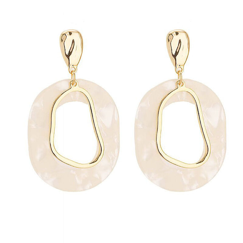 Wholesale Exaggerated Long Geometric Hoop Earrings