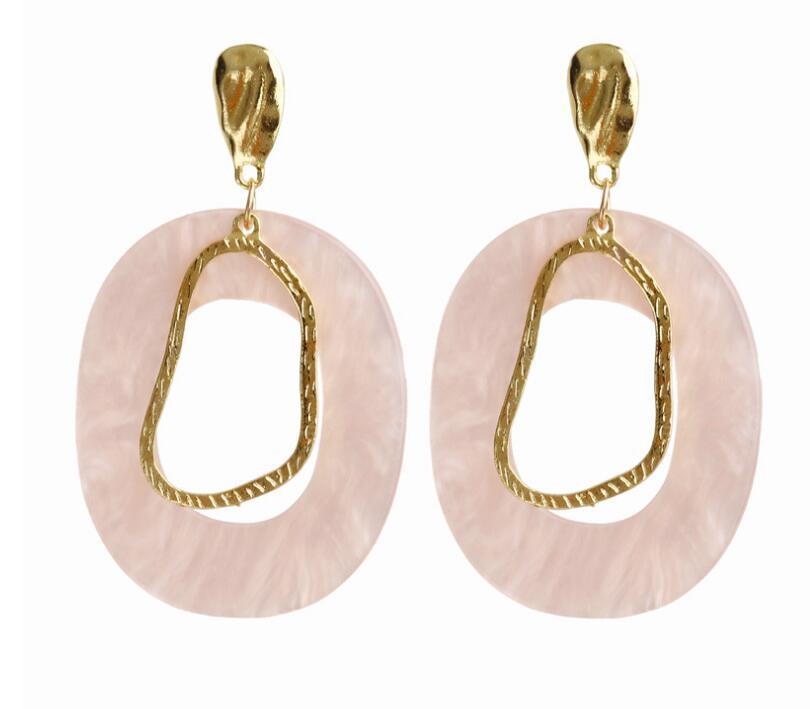 Wholesale Exaggerated Long Geometric Hoop Earrings