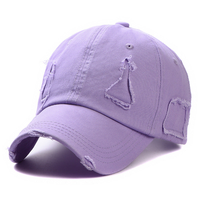 Wholesale All-match Ripped Baseball Cap