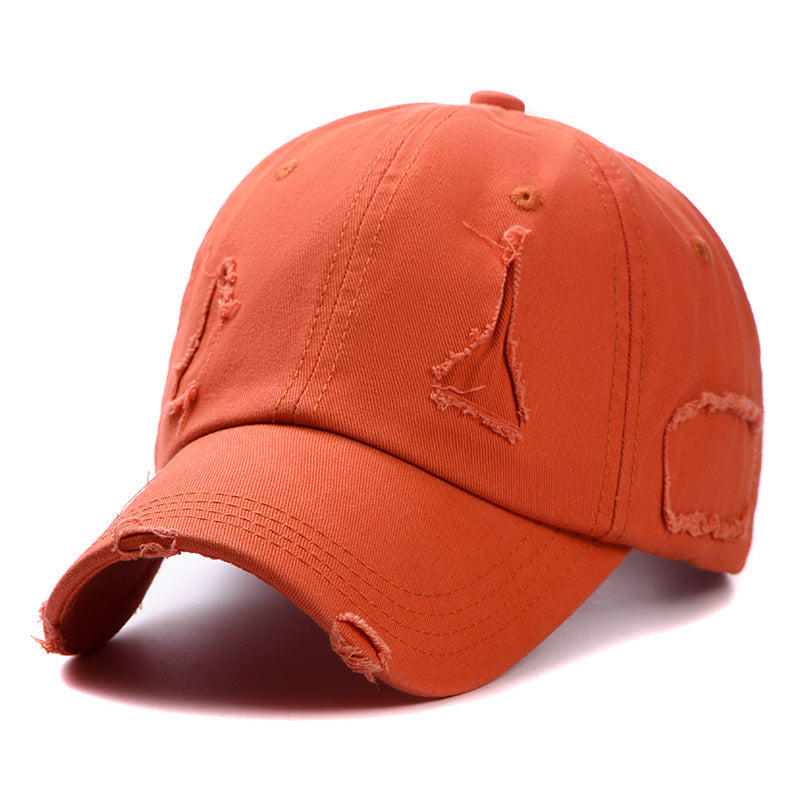Wholesale All-match Ripped Baseball Cap