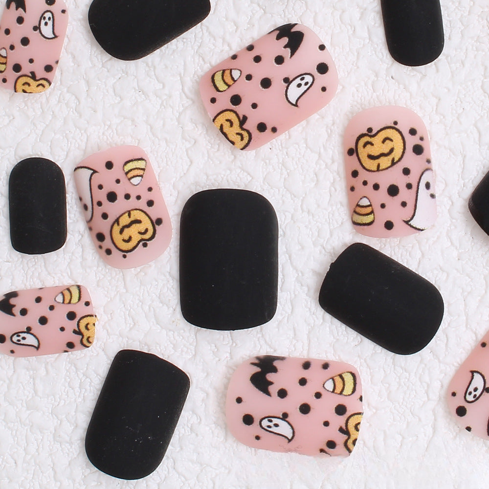 Wholesale Halloween 24 Pieces/box Press-on Nails Kits Nail Stickers ACC-NS-XingNai014
