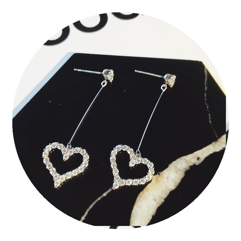 Wholesale Candy Heart Long Tassel Earrings