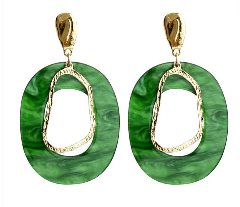 Wholesale Exaggerated Long Geometric Hoop Earrings