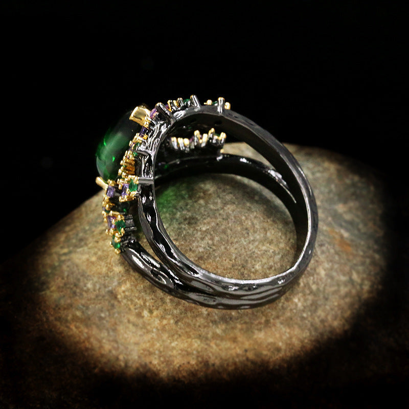 Wholesale  Vintage Romantic Court Style Luxury Ring Pendant Set