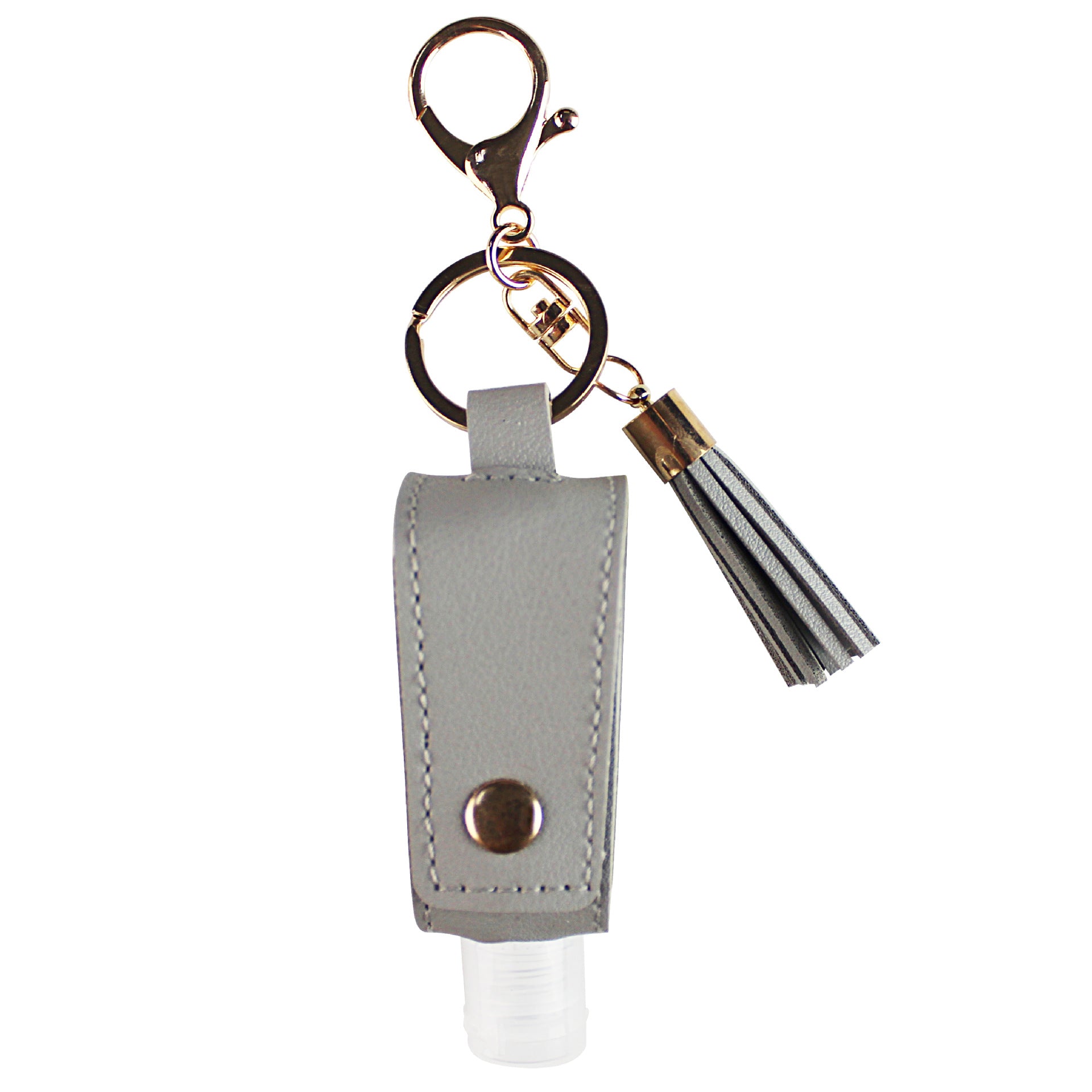 Wholesale PET Hand Sanitizer Bottle Leather Keychain Keychains Accessories Chapstick Holder ACC-KC-YTian019
