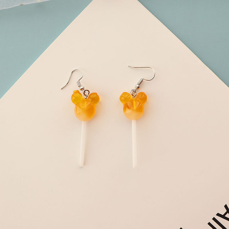 Wholesale  Cute Personality Gradient Lollipop Earrings