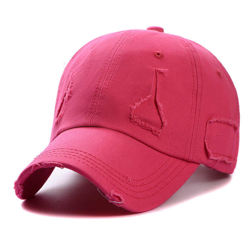 Wholesale All-match Ripped Baseball Cap