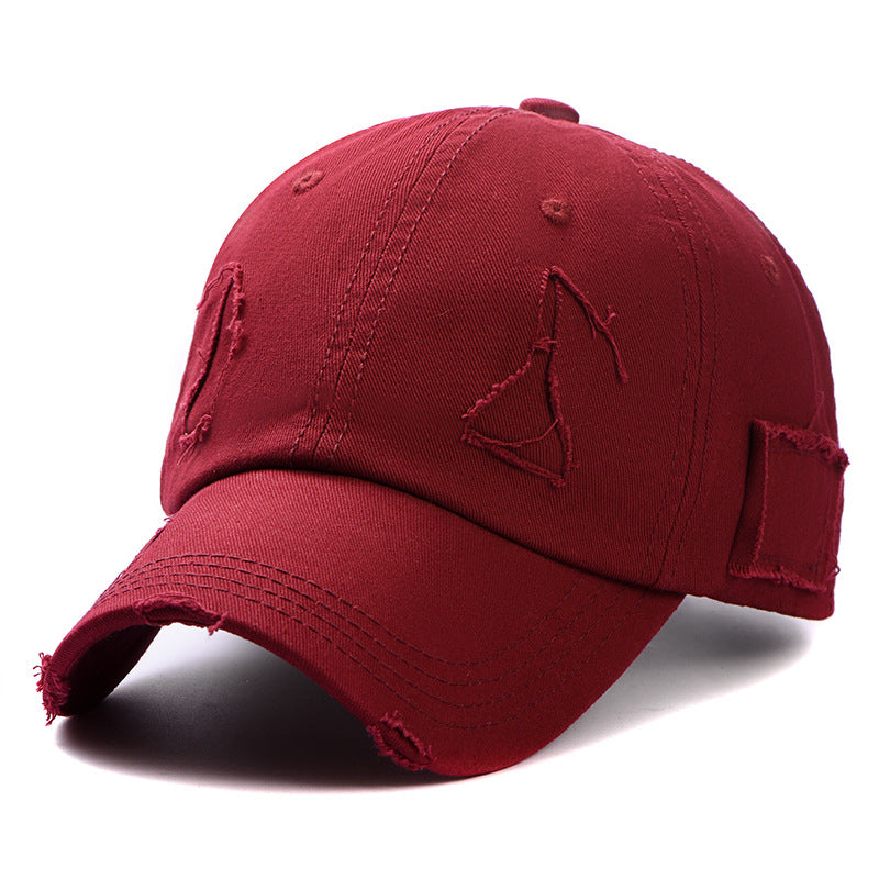 Wholesale All-match Ripped Baseball Cap