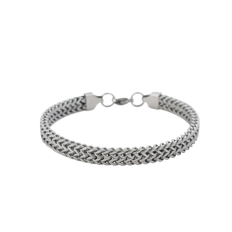 Wholesale double titanium steel bracelet