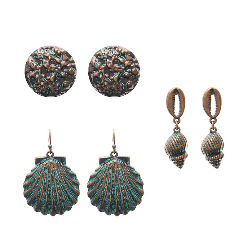 Wholesale Bohemian Tassel Flower Earrings Set,  Handmade Alloy