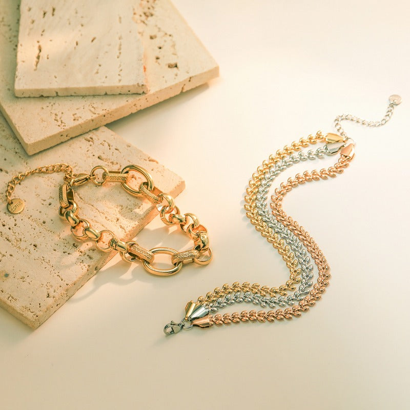 Wholesale Punk Vintage Titanium Steel Bracelet ACC-BT-AG003