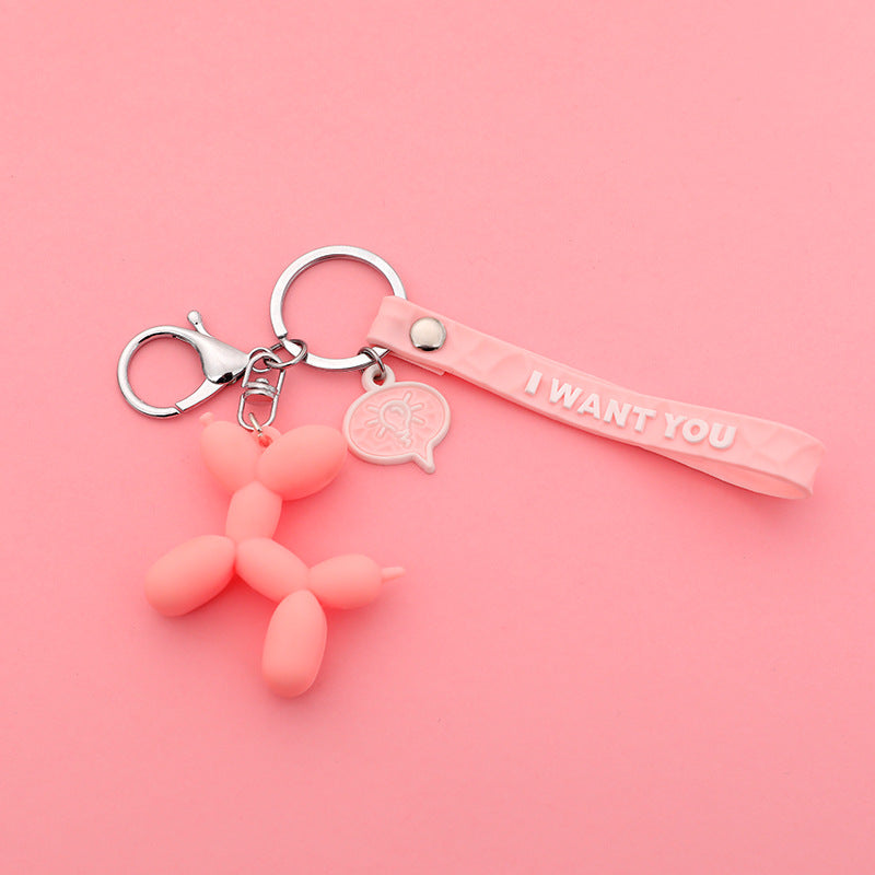 Wholesale Cartoon cute balloon dog keychain