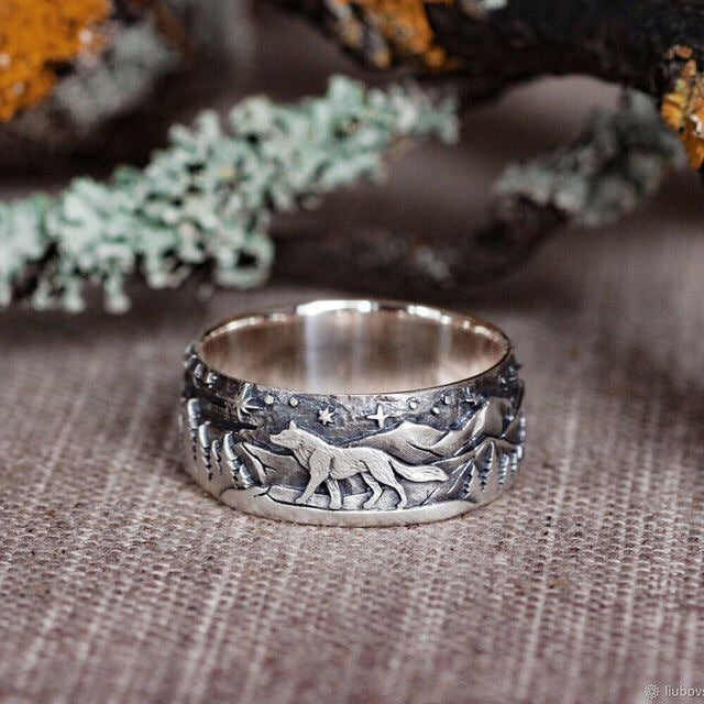 Wholesale Loyal Wolf Vintage Rings ACC-RS-Yudie010