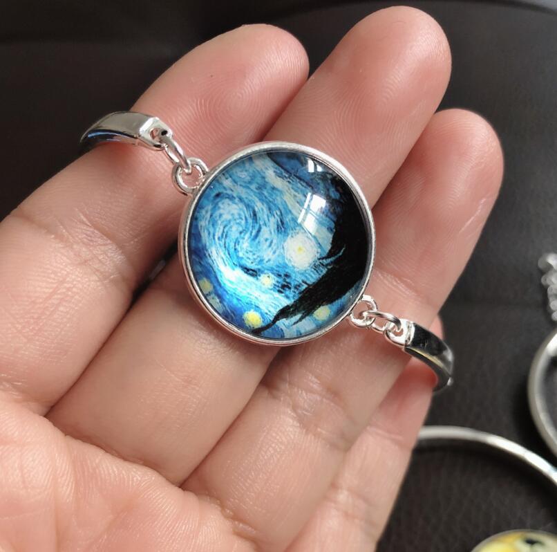 Wholesale Electroplated Alloy Starry Night Bracelet,  Geometric Tourist Memorial Gift,  Stylish Fashion Jewelry Accessory for Boutique Resale