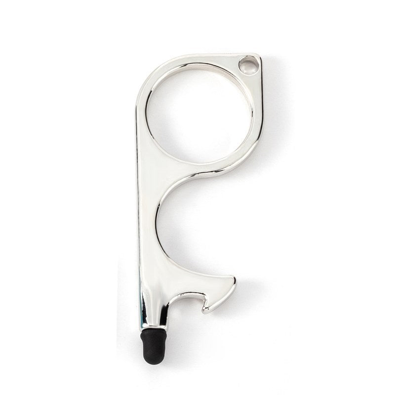 Wholesale Multifunctional Door Opener Zinc Alloy Touch Screen Contactless Door Opener Keychain