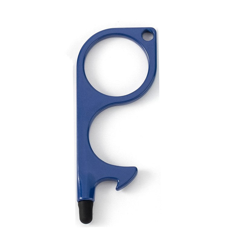 Wholesale Multifunctional Door Opener Zinc Alloy Touch Screen Contactless Door Opener Keychain