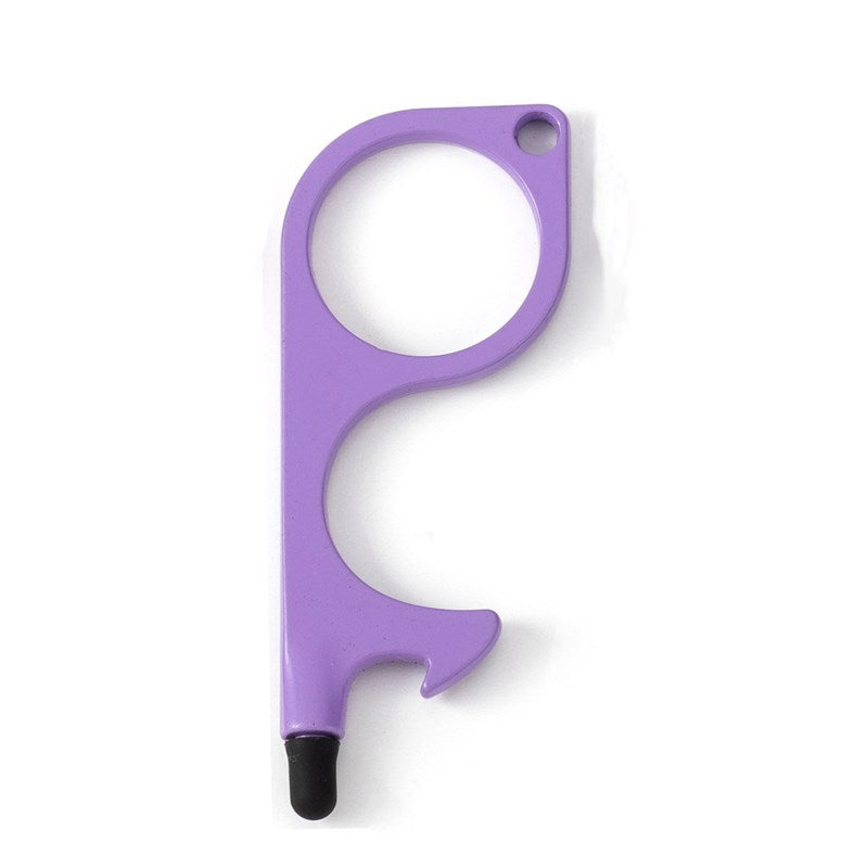 Wholesale Multifunctional Door Opener Zinc Alloy Touch Screen Contactless Door Opener Keychain