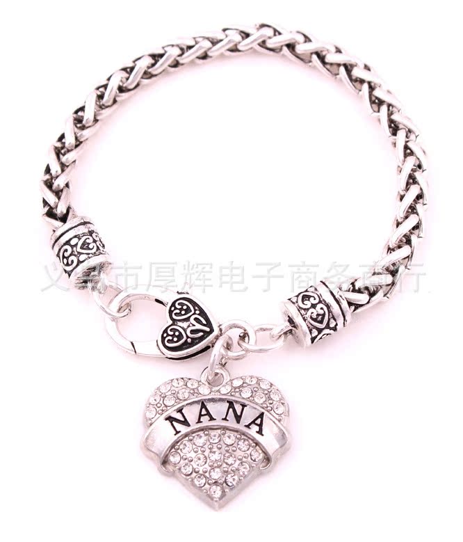Wholesale Alloy Women's Heart Diamond Bracelet ACC-BT-Houh005