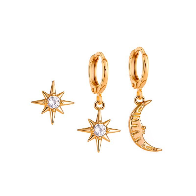 Wholesale Stars and Moon Earrings