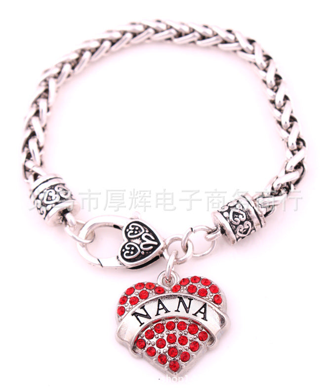 Wholesale Alloy Women's Heart Diamond Bracelet ACC-BT-Houh005