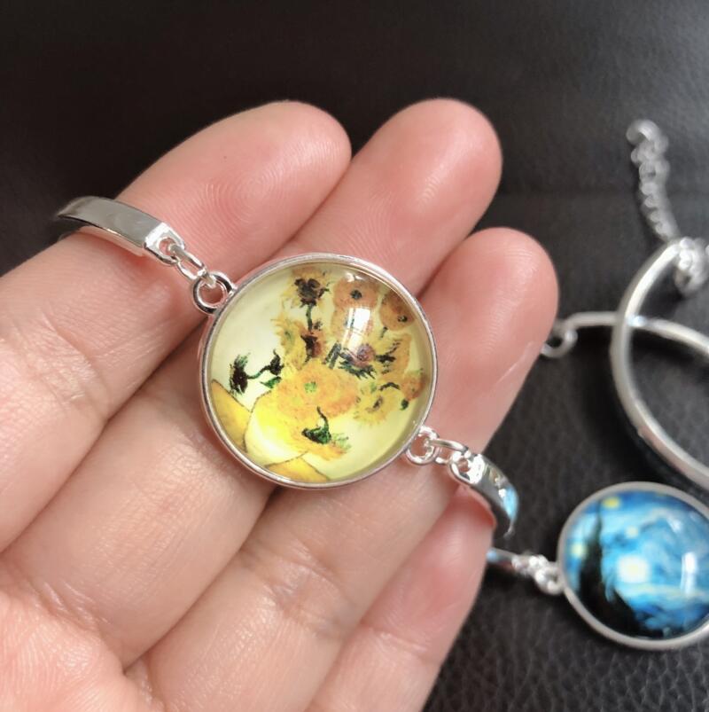 Wholesale Electroplated Alloy Starry Night Bracelet,  Geometric Tourist Memorial Gift,  Stylish Fashion Jewelry Accessory for Boutique Resale