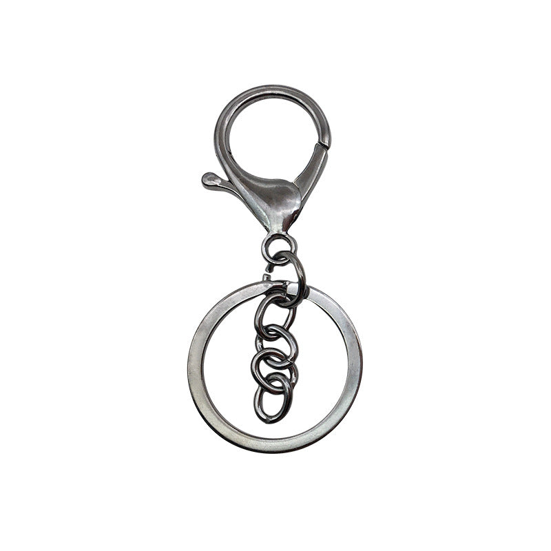 Wholesale 10pcs Metal Pendants Three-piece Keychain Ring Chain Diy Accessories ACC-KC-ZhongFan002