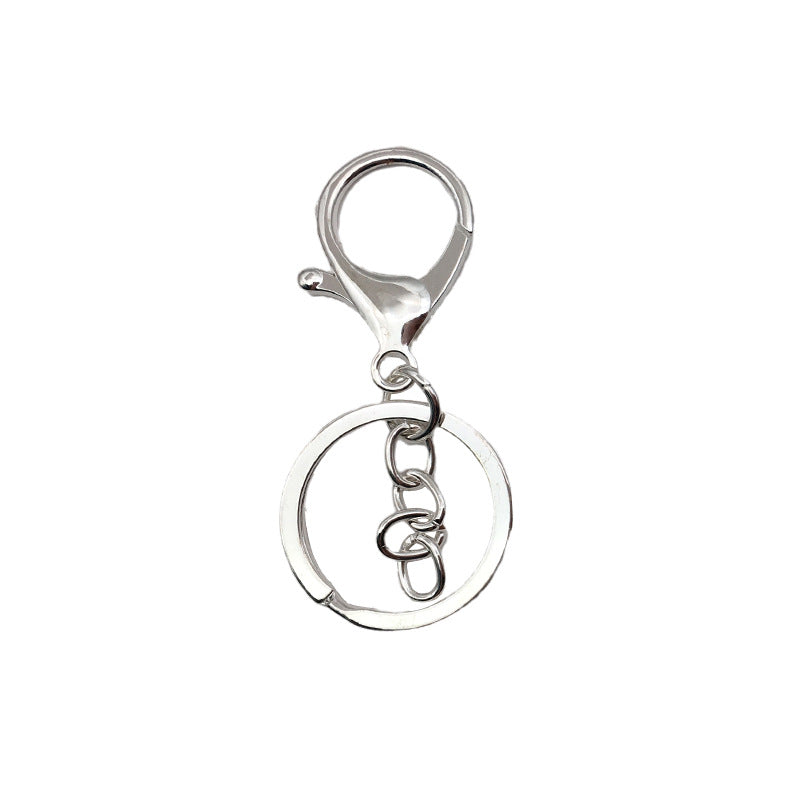 Wholesale 10pcs Metal Pendants Three-piece Keychain Ring Chain Diy Accessories ACC-KC-ZhongFan002