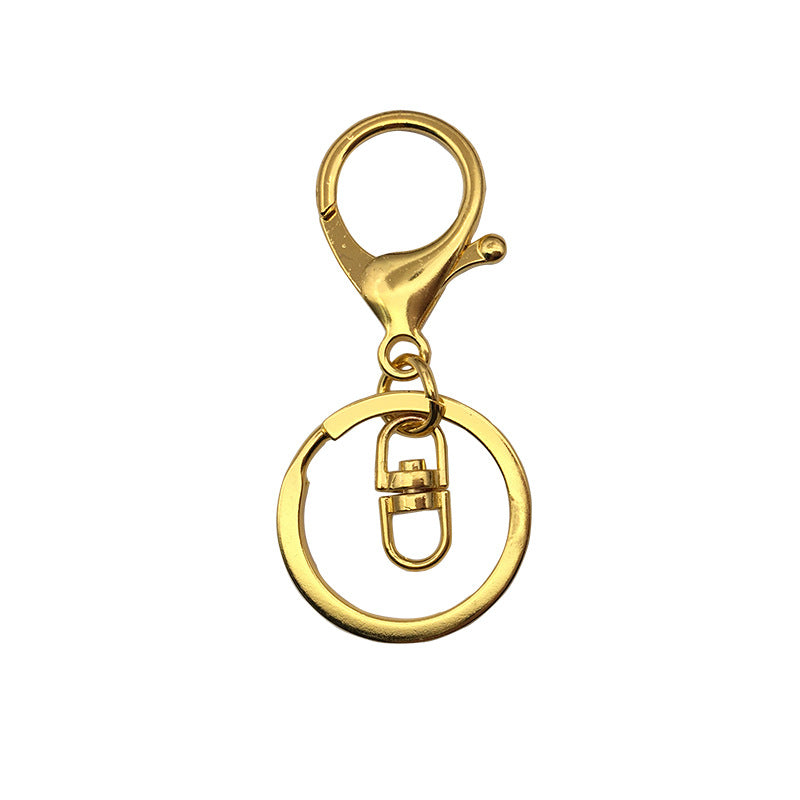 Wholesale 10pcs Metal Pendants Three-piece Keychain Ring Chain Diy Accessories ACC-KC-ZhongFan002