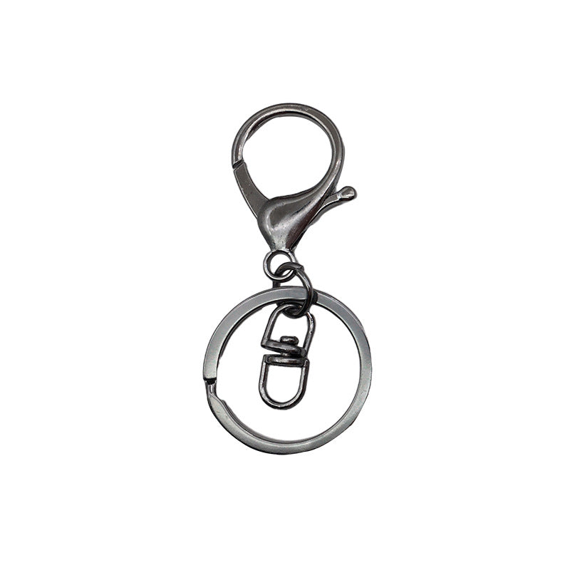 Wholesale 10pcs Metal Pendants Three-piece Keychain Ring Chain Diy Accessories ACC-KC-ZhongFan002