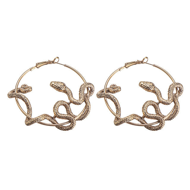 Wholesale Vintage Beauty Snake Earrings Hoop Earrings ACC-ES-FuSu011